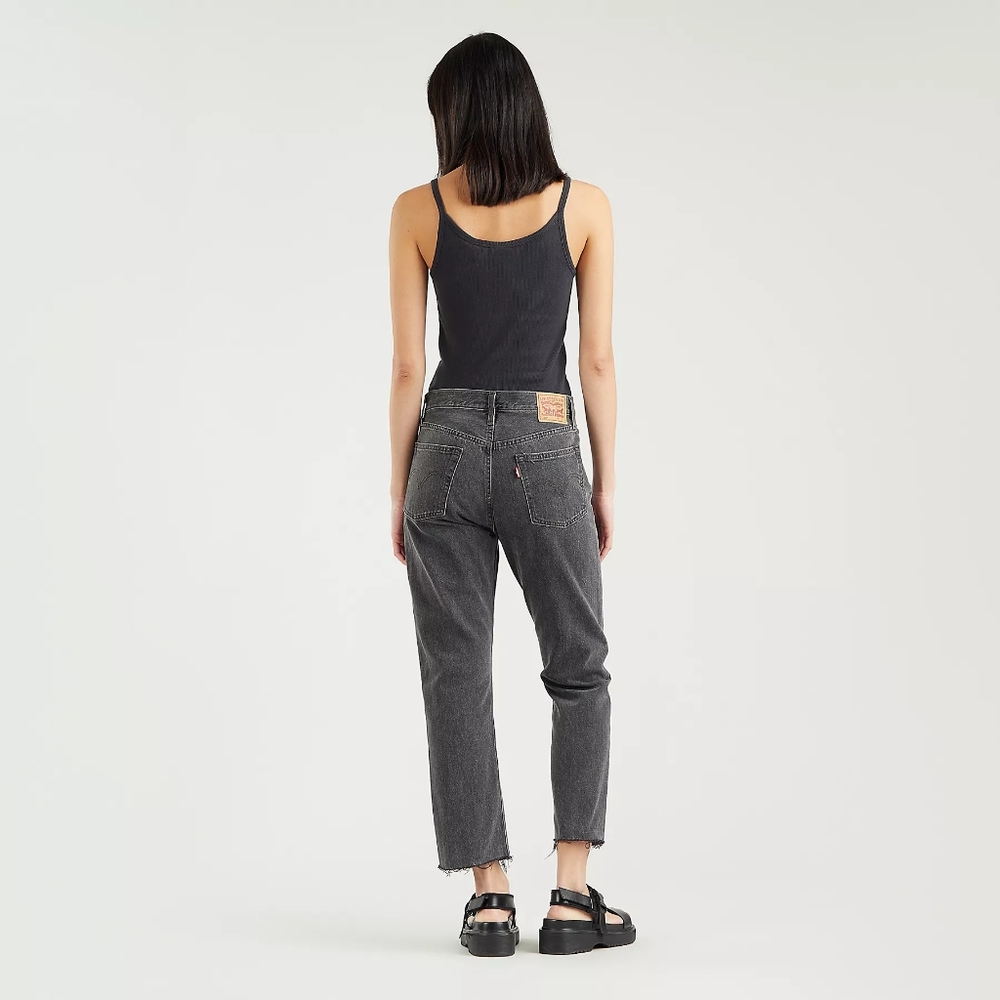 Levi's 501 Jeans 32X26 Original Cropped Black